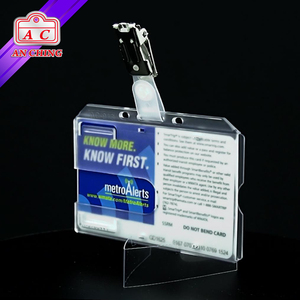 Porte-badge en plastique rigide givré pour carte CR80 simple - Product Image 5