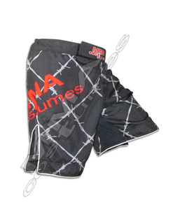 Pantalones cortos de lucha ligeros híbridos MMA personalizables No Gi sublimado Spandex logotipo personalizado servicio OEM ropa de artes marciales - Product Image 1