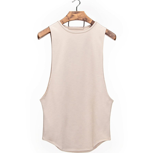 เสื้อกล้ามออกกำลังกายแห้งเร็วสำหรับผู้ชายผ้าฝ้าย95% 5% อีลาสเทนระบายอากาศได้ดีพิมพ์ลายสำหรับเล่นกีฬาฟิตเนส - Product Image 2