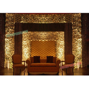 Paneles mechones de cuero para boda, muebles mechones de cuero para boda, decoración de escenario de boda - Product Image 1