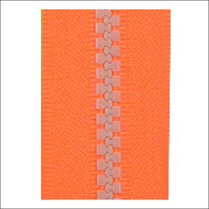 เครื่องรูดซิปแบบต่อเนื่องสายยาว100เมตรสำหรับสิ่งทอและกระเป๋าในบ้านผ้าโพลีเอสเตอร์/ ไนลอน/โลหะสีส้ม - Product Image 1