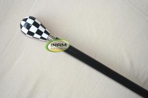 Bastón de madera con mango vintage hecho a mano, perilla de resina para caminar, con mango de resina - Product Image 4