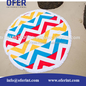 ผ้าขนหนูชายหาดทรงกลมจากไก่งวงตรงจากผู้ผลิต - Product Image 2