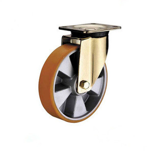 Super Heavy Duty Cart Wheels 500kg Tragfähigkeit Schwenkbare Pu <span class=keywords><strong>Caster</strong></span> Wheels - Product Image 1