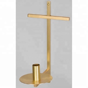 Suministros de iglesia de Cruz religiosa de latón puro - Product Image 1