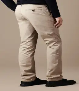 กางเกงชิโน่ขายาว,ผ้าฝ้าย100% สำหรับผู้ชายดีไซน์แบบกำหนดเองสวมใส่สบาย