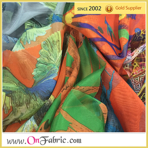 Tela tejida con estampado de gasa Digital de poliéster 100% 57/58 ''recuento de hilos DTY para blusa/vestido - Product Image 3