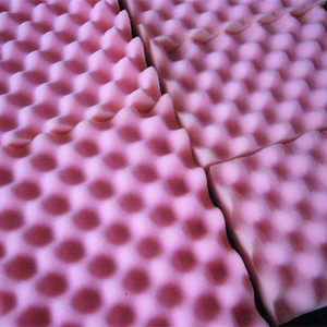 Panneaux acoustiques en PU en forme de caisse à oeufs avec absorption acoustique très efficace Noir 1220x2420mm 9mm d'épaisseur - Product Image 2
