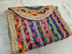 Style <b>Boho</b> Bohemian Handmade Jute Clutch <b>Bag</b> for Women Eco-Friendly Accessory - Product Image 3