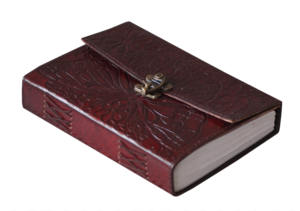 Diario de cuero genuino en relieve de mariposa, cuaderno A5, suministros escolares de oficina, cuaderno de bocetos, solapa, páginas de algodón hechas a mano, diario C-Lock - Product Image 4