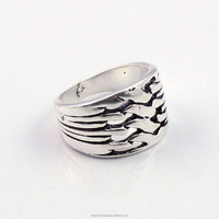 Best verkochte ringen met bezel-setting, eenvoudige bandringen, 925 sterling zilver, duimring, unisex, damesring, aanpasbaar Valentijnsdag cadeau