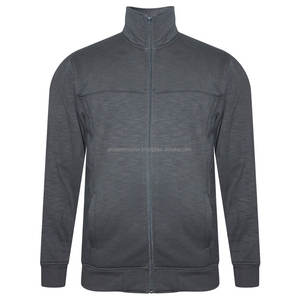 Chándal de diseño personalizado para hombre, bajo MOQ, transpirable, de secado rápido, conjunto de talla grande con mangas largas, estampado de logotipo personalizado gris para exteriores - Product Image 2