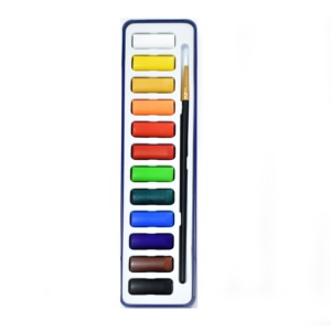 Workpro — coffret de 12 couleurs en étain avec pinceaux, pour Illustration, peinture solide, pigments d'artiste, aquarelle - Product Image 4