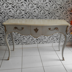 Meuble Console de Table en bois massif acajou, mobilier de Table, Console française - Product Image 2