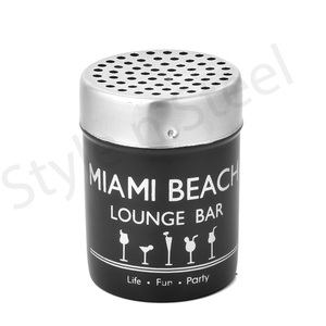 Recipiente ecológico para cocina, tarros cuadrados de plástico para condimentos, especias y agitador de queso, agitador de especias de acero inoxidable - Product Image 1