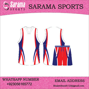 Uniforme réversible de basket-ball de sublimation d'hommes faits sur commande de polyester - Product Image 2