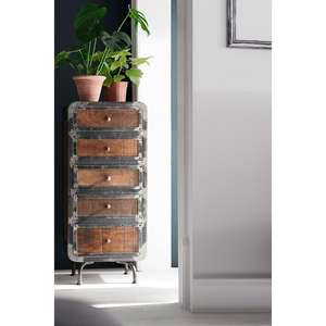 Gabinetes de metal industrial vintage Muebles de sala de estar con cajones para uso doméstico - Product Image 5