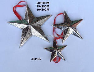 Árbol de Navidad hecho en aluminio con acabado de níquel, adornos de Navidad, decoración de árbol de Navidad - Product Image 3