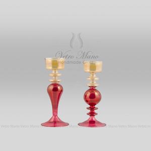 Portavelas de vidrio hecho a mano - Product Image 1