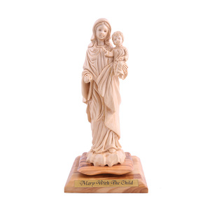 Estatua de madera de olivo De Belén Cajas de manualidades de madera hechas a mano y letreros de pared - Product Image 1