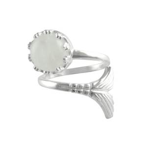 เรนโบว์มูนสโตนแหวนหางปลา925แหวนเงิน - Product Image 4