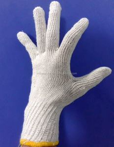 ¡Guantes de seguridad de hilo de algodón de tamaño XL con poliéster Guantes de jardinería de construcción de uso general a la venta! - Product Image 5