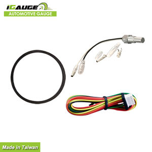 Manomètre électrique à face noir et blanc pour voiture, jauge de trempé d'huile, 52mm, 2 pièces - Product Image 5