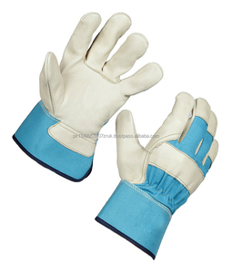 Gants de gréage de conduite en cuir de vache fendu unisexe 100% de haute qualité Gants en cuir synthétique de sécurité pour adultes - Product Image 3