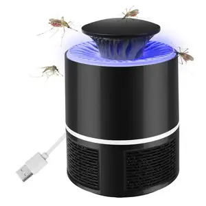 bug zapper lampe rechargeable Suppliers-Behogar — mini catalyseur électrique, piège à insectes volants, lumière LED UV, lampe anti-moustiques avec ventilateur d'aspiration, Rechargeable