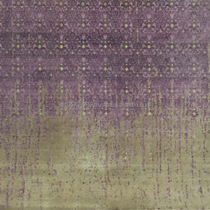 Hot Selling Reversible Handmade Persian Silk Wool Carpet Modern Design Abstract Velvet Colour Prayer <b>Mat</b> Washable Pet Friendly - Product Image 1