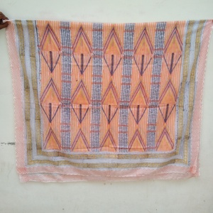 Vêtement pour femme : Sarong, Cache-maillot de plage, Paréo, Écharpe de cou, Dupatta en tissu de coton imprimé au bloc, ourlet cousu, pour l'été, vente en gros - Product Image 3