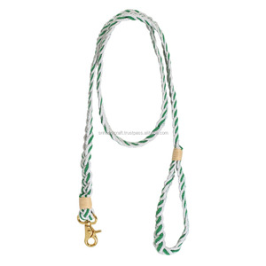 Conjunto de Correa y Collar para Perro Ombre de Alta Calidad - Correa y Collar Hechos a Mano y Personalizados Cuerda de Algodón VERDE - Product Image 3