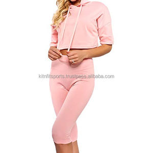 Vêtements de sport pour femmes avec haute qualité personnalisé dame blanc Slim Fit survêtement Jogging personnalisé meilleur prix vente en gros costume - Product Image 3