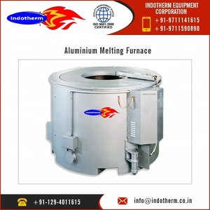 Fourneau de fusion d'aluminium Indotherm de 500 kg de capacité, alimentation électrique, nouveau moteur à roulement à haute efficacité, usine de fabrication - Product Image 3
