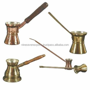 Brass <b>Coffee</b> <b>Pot</b> Brass Golden Custom Metal <b>Turkish</b> <b>Coffee</b> <b>Pot</b> for Cup - Product Image 2