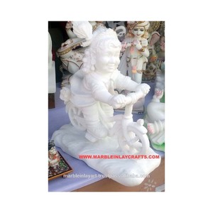 Vietnam Marble Little Krishna Statue - Product Image 1