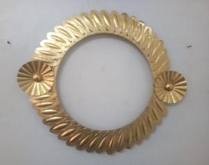 Cadre de miroir décoratif en métal design Art déco pour la décoration murale de la maison et du bureau - Product Image 3