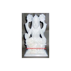 Laxmi Maa Moorti, productos de mármol blanco de alta calidad en la India, estatua de mármol Laxmi Maa, diosa de mármol Makrana pura India - Product Image 1