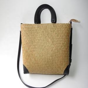 Sacs en rotin du vietnam pour femmes, avec sangle d'épaule en cuir, 2018 - Product Image 3