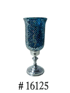 Bougeoir ouragan en verre imprimé à la main en relief - Product Image 6