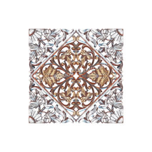 Proveedor al por mayor Panel de pared de madera MDF decorativo multicolor Panel colgante de pared tallado a mano de madera de forma cuadrada para habitación - Product Image 1