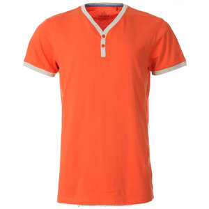Camisetas con cuello en Y personalizadas para hombre, algodón suave, transpirable, ecológico, 180g, para ropa de calle, moda, uso promocional, algodón tejido 100% - Product Image 2
