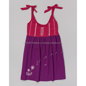 Vêtements d'été pour enfants, tunique de princesse, imprimé fleur de pissenlit, Style européen, nouvelle collection Boho, 2020, vente en gros - Product Image 2