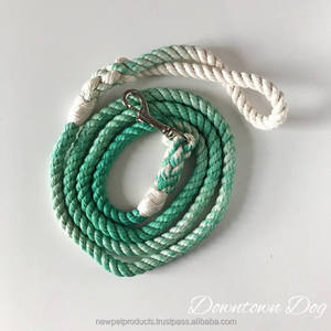 Handmade <b>Customized</b> <b>Dog</b> Leash Strong Durable Leather Rope Lead Best Price Outdoor Wholesaler Slip Rope Leashes Manufacturer - Product Image 3