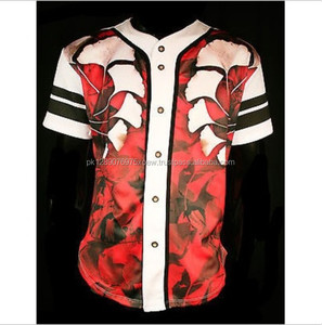 Camiseta de béisbol de alta calidad barata personalizada/Uniforme de béisbol al aire libre de los hombres camiseta de béisbol de manga corta de Hip Hop - Product Image 4