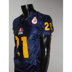 Uniformes de football pour hommes adultes en polyester/spandex, tissu sergé respirant, antibactérien, grande taille, avec service OEM personnalisé - Product Image 1