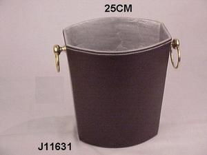 Tazón para servir ensalada de aluminio pulido con espejo, Material de PC esmaltado con superficie exterior de cuero para catering, uso doméstico - Product Image 2