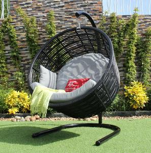 EAGLE COLLECTION-Hamac moderne en rotin synthétique, modèle style RAHM-011, 5 balançoires d'extérieur élégantes pour le jardin, fabriqué en métal durable - Product Image 1