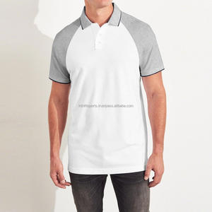 Col blanc personnalisé pour t-shirt, position du logo sur le devant, 100 % coton, écologique, anti-boulochage, coupe ample, manches courtes formelles - Product Image 2