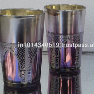 Juego de vasos de té marroquí con elegante caja de regalo para servir café y té - Product Image 1